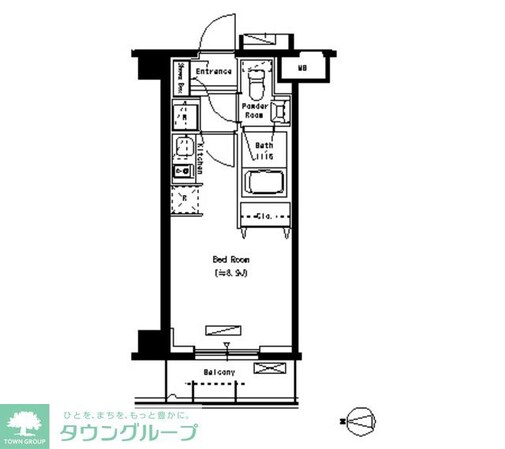 パークアクシス蒲田壱番館の物件間取画像